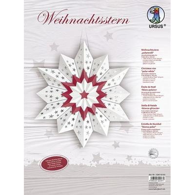 URSUS Weihnachtsstern, polarweiß/rubinrot