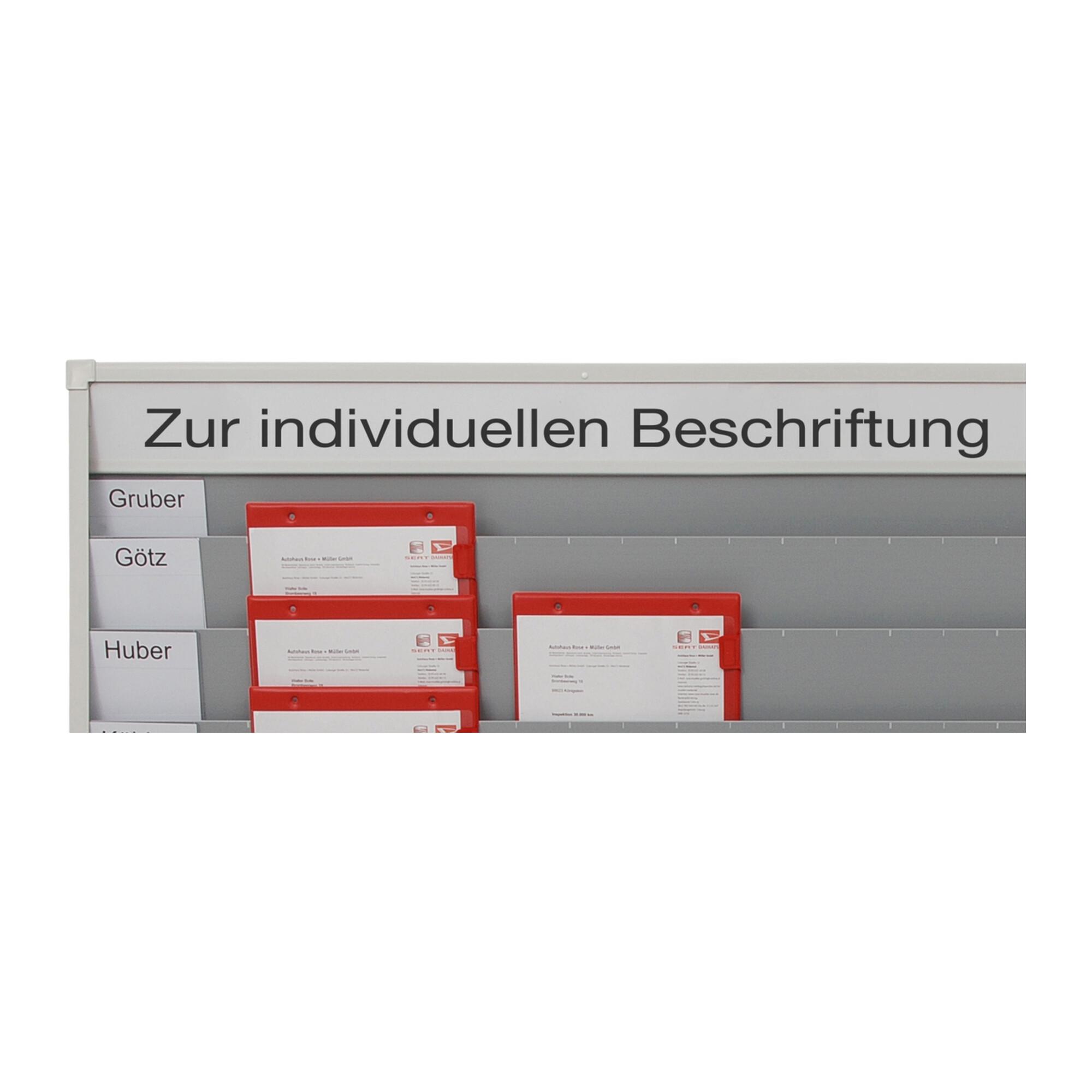 Eichner Indexstreifen für Plantafel weiß, Kunden (9035-00195)