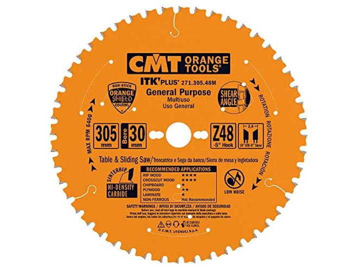 CMT - Circulair lemmet (Ultra ITK) HW 305X2.6/1.8X30 Z48 ATB NEG