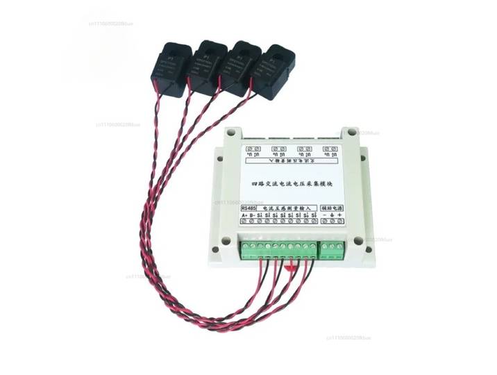 Module capteur de mesure et d'acquisition de tension et de courant AC 4 voies PLC, transformateur de tension et de puissance à inductance mutuelle 485