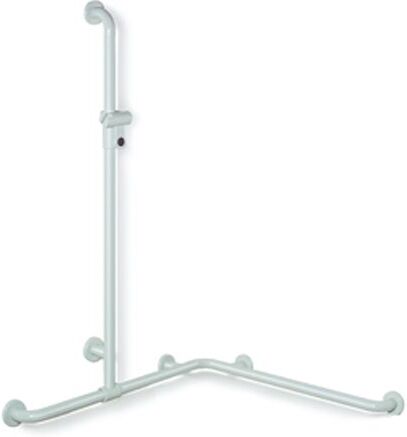 Hewi 801 main courante de douche 801.35.34036 762/762 x 1250 mm, corail, avec barre de support de douche