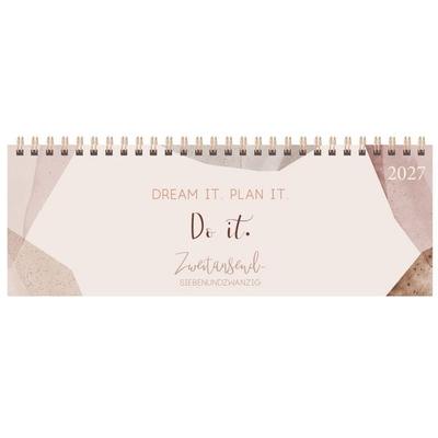 Tischkalender quer Plan it 2027