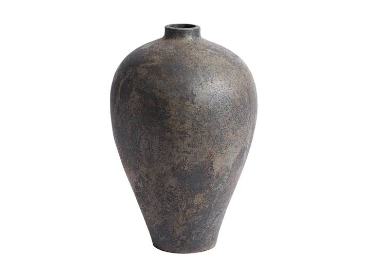MUUBS Memory Blumentopf-Vase 60 cm Braun/graue Terrakotta