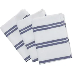 levelone Geschirrtuch-Set  Pique , blau , 100% Baumwolle , Maße (cm): B: 50