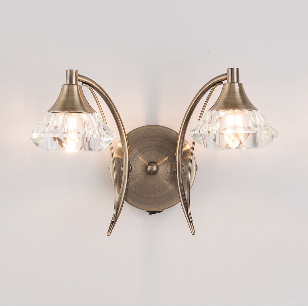 Etta Avenue Rivale Armed Sconce Antique Brass 18.5cm H X 17cm W X 17cm D