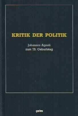 Joachim Bruhn - Kritik der Politik: Johannes Agnoli zum 75. Geburtstag - Preis vom 12.10.2026 11:37:12 h