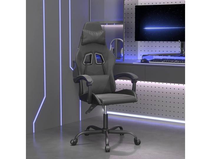 vidaXL Gaming-Stuhl Schwarz Kunstleder