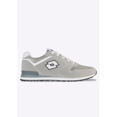 Sneaker LOTTO, Herren, Gr. 38, grau (leuchtendesgrau, weiß), Mesh, Synthetik, Schuhe Sneaker
