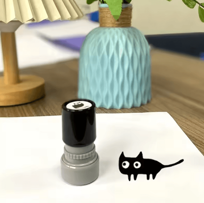 Inspire Curations Cute Black Cat Self Inking Stamp For Journals, Scrapbooks & DIY Crafts style1