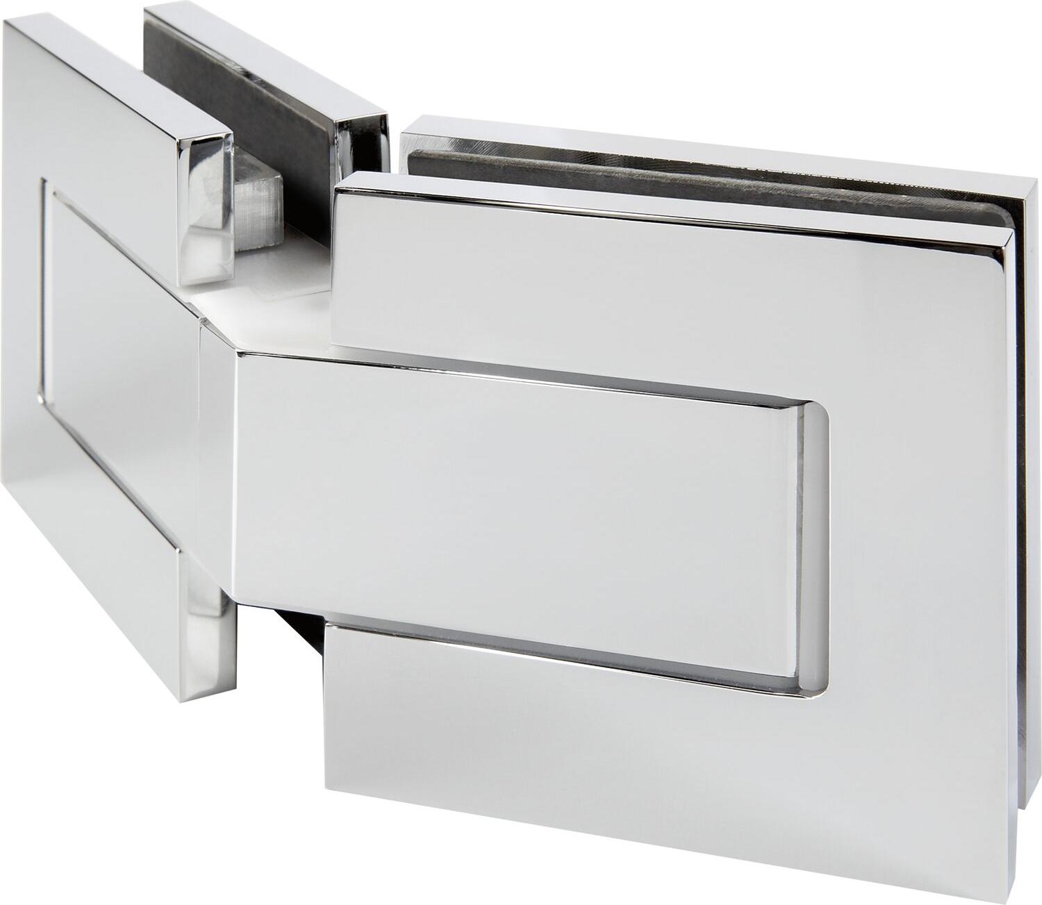 Dorma-Glas Duschtürband Morano S1 135 Grad Glas-Glas Duschtürscharnier, Messing glanzverchromt