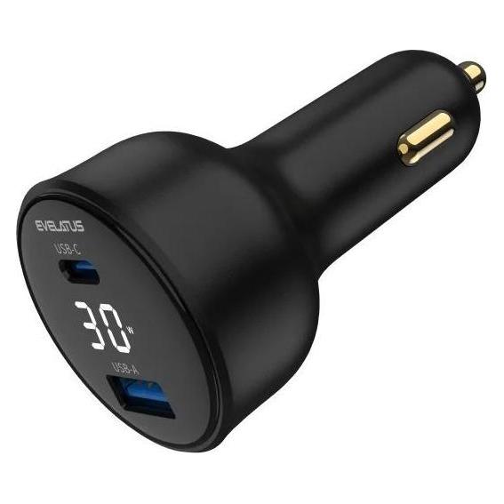 Evelatus Other Phone Accessory Express Car Charger 30w Black (EVELATUS)