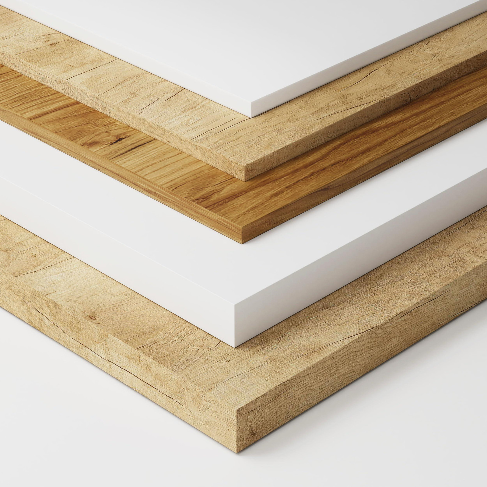 Baikal aanrechtblad voor de badkamer, melamine, 16 mm, diverse kleuren