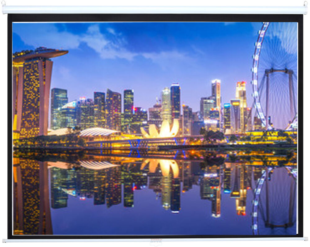 17 Stories Manual Projector Screen Projector Screen White 128cm H x 178cm W