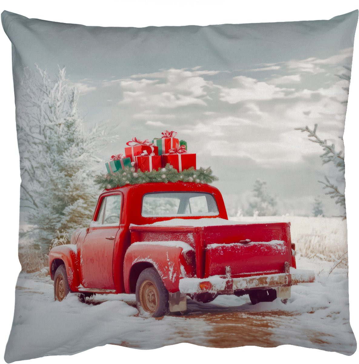 PillowMonkey Sierkussen Auto Rood 60x60 cm