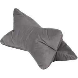 Kissen SAMT silber (DB 24x42 cm) - silber - DB 24x42 cm