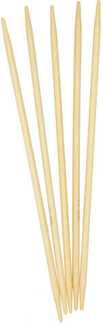 buttinette Strumpfstricknadeln, Bambus, 24 cm
