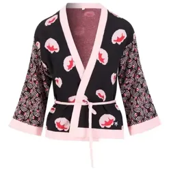 Blutsgeschwister Sommer Cardigan Mingle Mangle - artistic pink blossom L