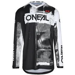 O Neal, Herren, Velotrikot, Oneal ELEMENT ROLLER Jersey schwarz-weiss S (S), Weiss, Schwarz
