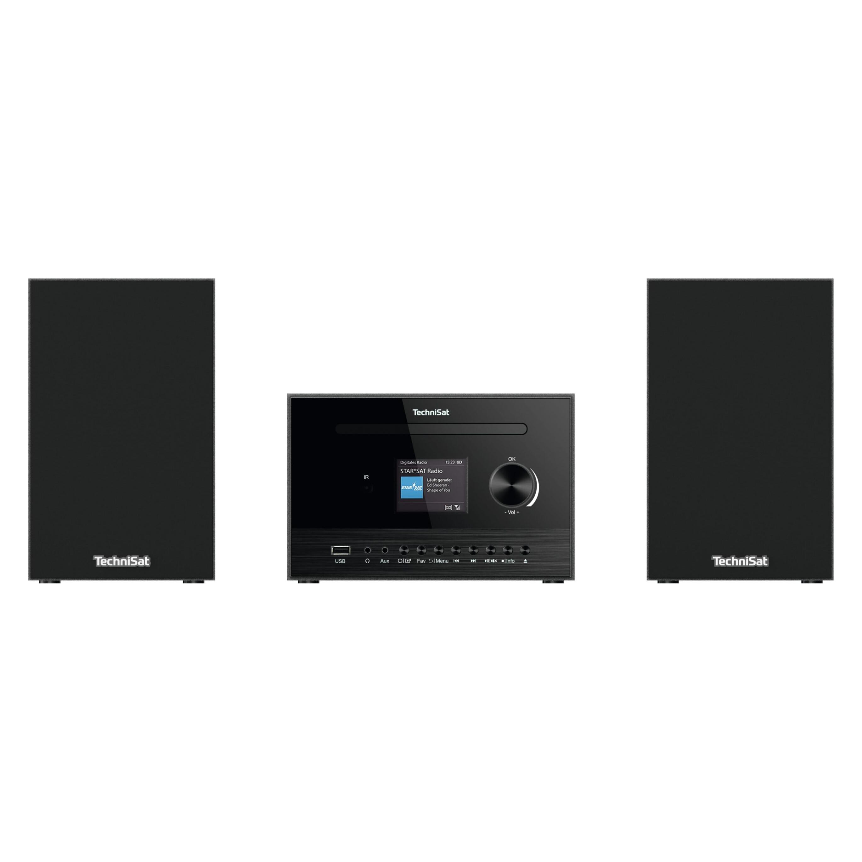 TechniSat CLASSIC 800 IR schwarz (DAB+, Internetradio, Bluetooth, WLAN) (V058B2E)