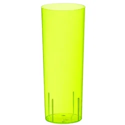 Starpak 10 Gläser für Longdrinks, PS 0,3 l Ø 5,85 cm · 15,2 cm gelb