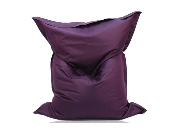 Sitzsack HUBATKA TEXTIL Sitzsack In/Outdoor, Brombeer , lila (violett, weiß), B:140cm H:180cm, Polyester, Styropor, Sitzsäcke, Sitzsack