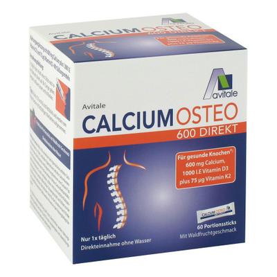 Calcium Osteo 600 Direkt Portionssticks 60 St Pulver