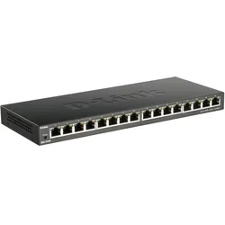 D-Link DGS-1016S Unmanaged Gigabit Ethernet (10/100/1000) Schwarz