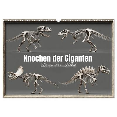Knochen der Giganten - Dinosaurier im Porträt (Wandkalender 2027 DIN A3 quer), CALVENDO Monatskalender