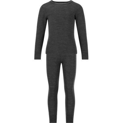 Funktionsshirt ZIGZAG "Cerro", Jungen, Gr. 92, schwarz (schwarz, meliert), 85% Wolle, 15% Lyocell, meliert, Shirts Funktionsshirt, mit funktionalen Naturmaterialien
