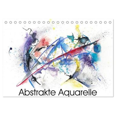 Abstrakte Aquarelle (Tischkalender 2027 DIN A5 quer), CALVENDO Monatskalender