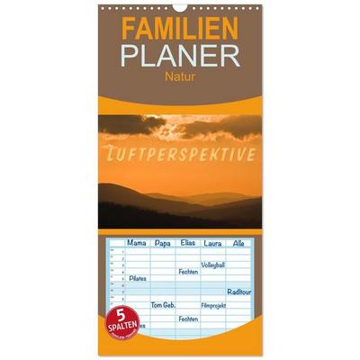 Familienplaner 2027 - Luftperspektive mit 5 Spalten (Wandkalender, 21 x 45 cm) CALVENDO