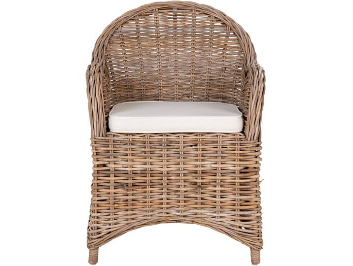 Moderner Gartenstuhl Gavira Rattan braun, grau - Farbe: braun/grau - Gartenstuhl - Wetterfeste Gartenmöbel & Accessoires