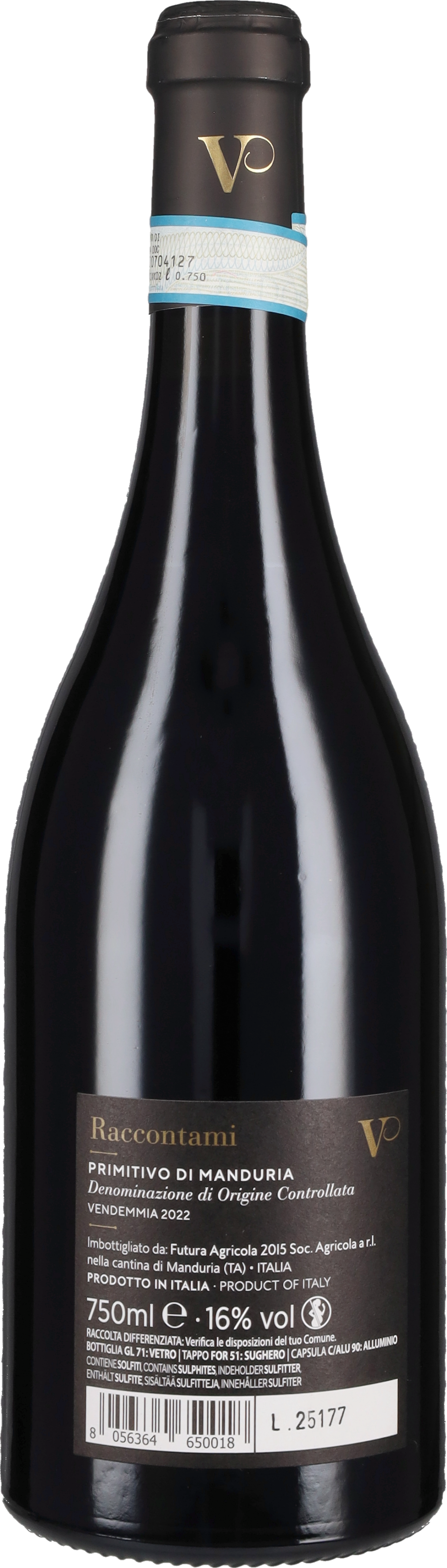 Primitivo di Manduria 'Raccontami' Vespa 2022