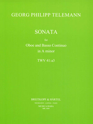 Breitkopf & Härtel Telemann Sonata TWV 41:a3