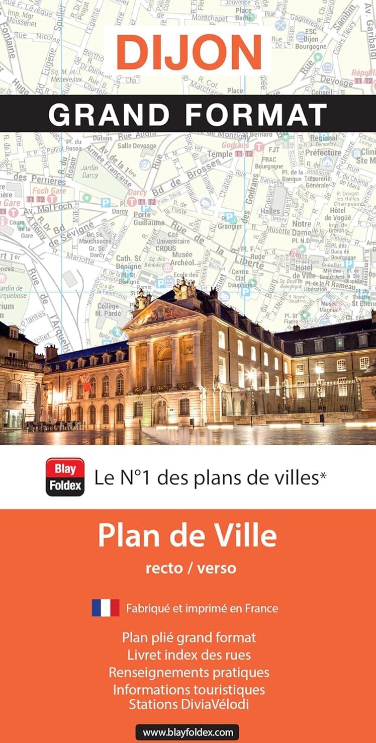 Dijon - Plan de ville grand format   Blay Foldex