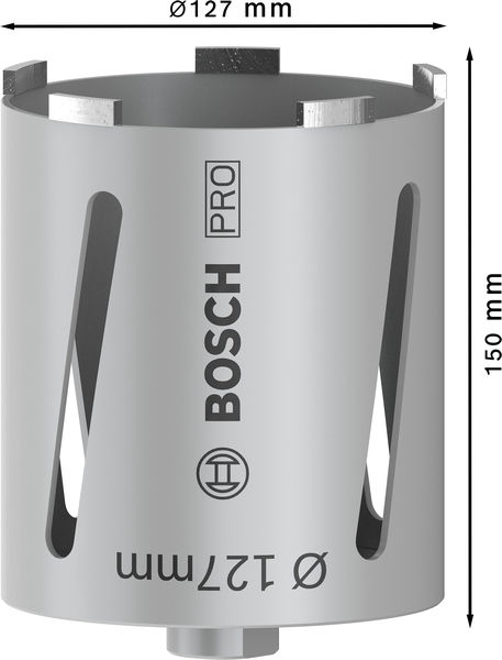 Bosch PRO Core Cutter dry, 127 x 150 mm, G 1/2 Zoll 2608587330