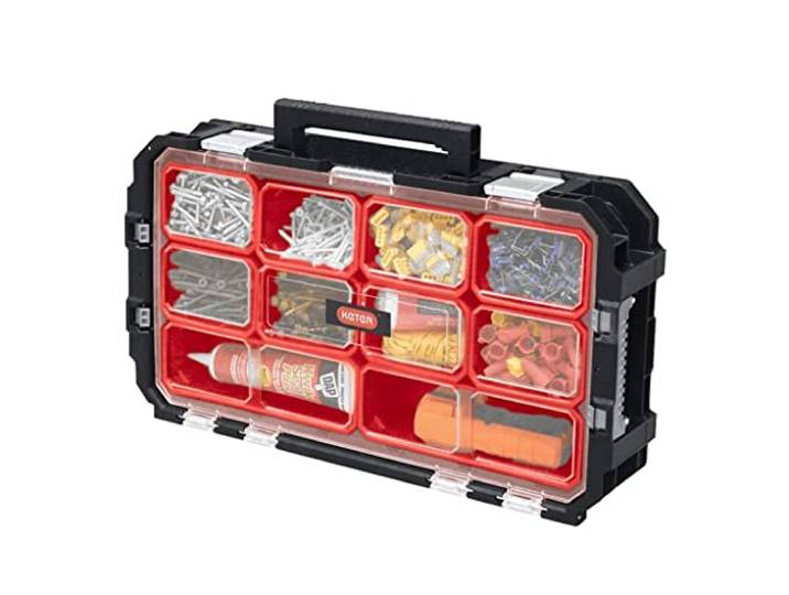 Keter Connect Organizer Boîte à outils Noir/Rouge