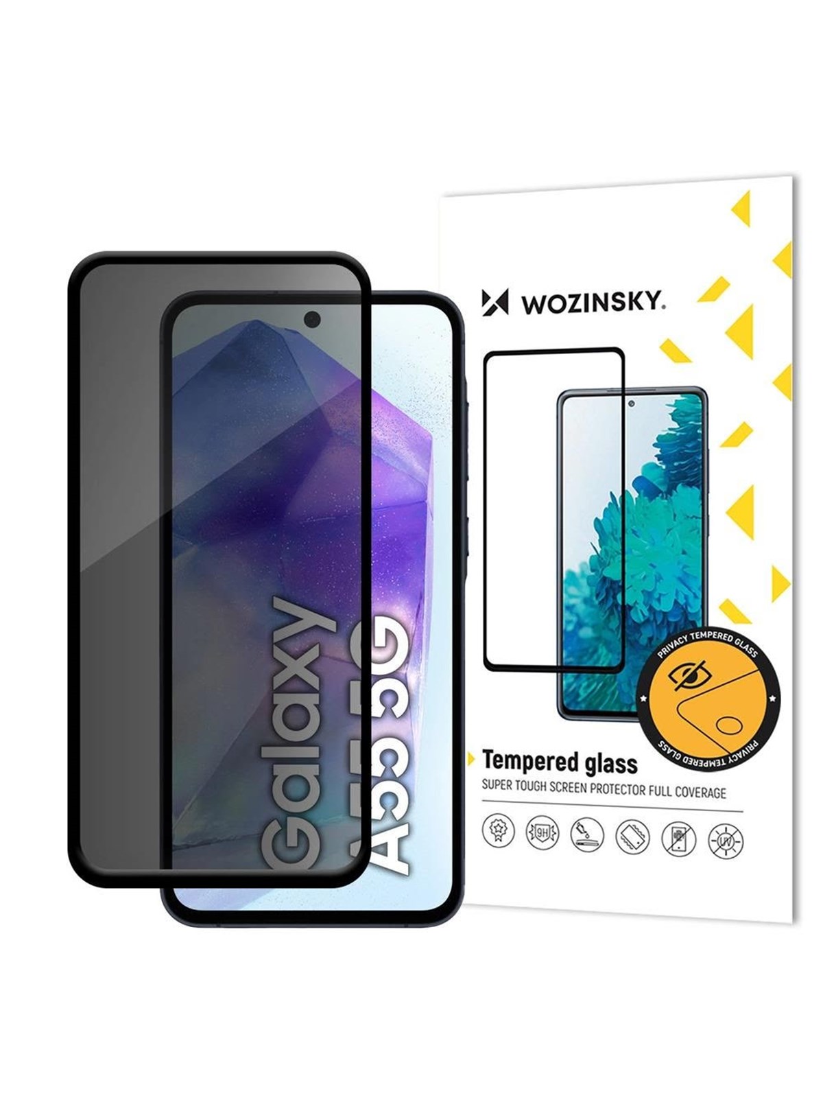 Wozinsky Privacy Glass Tempered Glass for Samsung Galaxy A56 / A36 with Anti Spy Filter Privacy