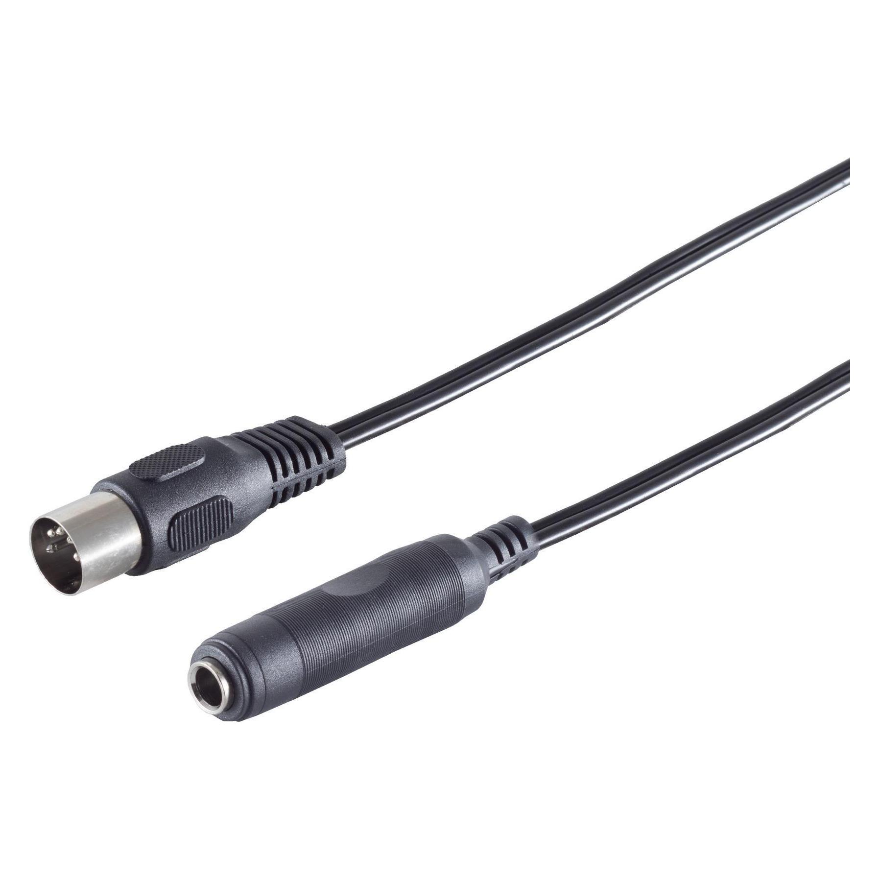 Shiverpeaks S/CONN maximum connectivity Diodenkabel-DIN-Klinke-Diodenstecker 5-pol. auf Klinkenkupplung 3-pol. 6 (0.20 m) (30101)
