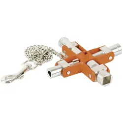 Bahco, Systemstromversorgung, 9-in-1 Schaltschrankschraubenschlüssel, 95 mm × 95 mm