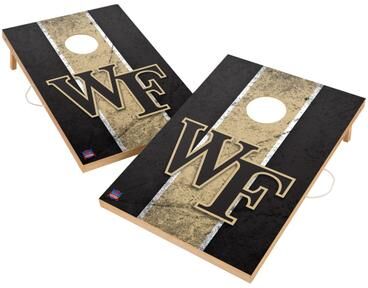 Skip's Garage Vintage Wake Forest Demon Deacons Regulation 2x4 Cornhole Set