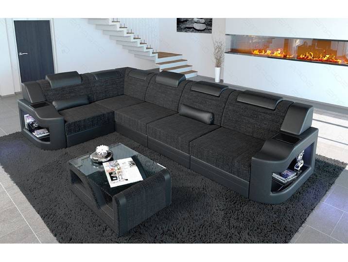 Sofa Dreams Ecksofa Design Polster Stoff Sofa Padua L Form H Strukturstoff Stoffsofa, Couch wahlweise mit Bettfunktion
