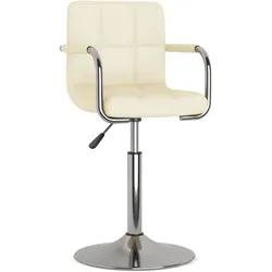 vidaXL Esszimmerstuhl Creme Stoff