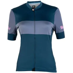 Eddy Merckx Gravel-Trikot Damen Jeansblau-Schieferblau