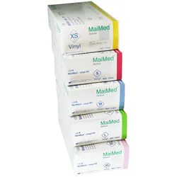 100 MaiMed-vinyl PF Vinyl-Untersuchungshandschuhe unsteril XS-XL