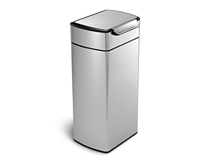 simplehuman CW2015 30 Liter, rechteckiger touch-bar Abfalleimer, Mülleimer Küche, gebürsteter Stahl, 10 Jahre Garantie