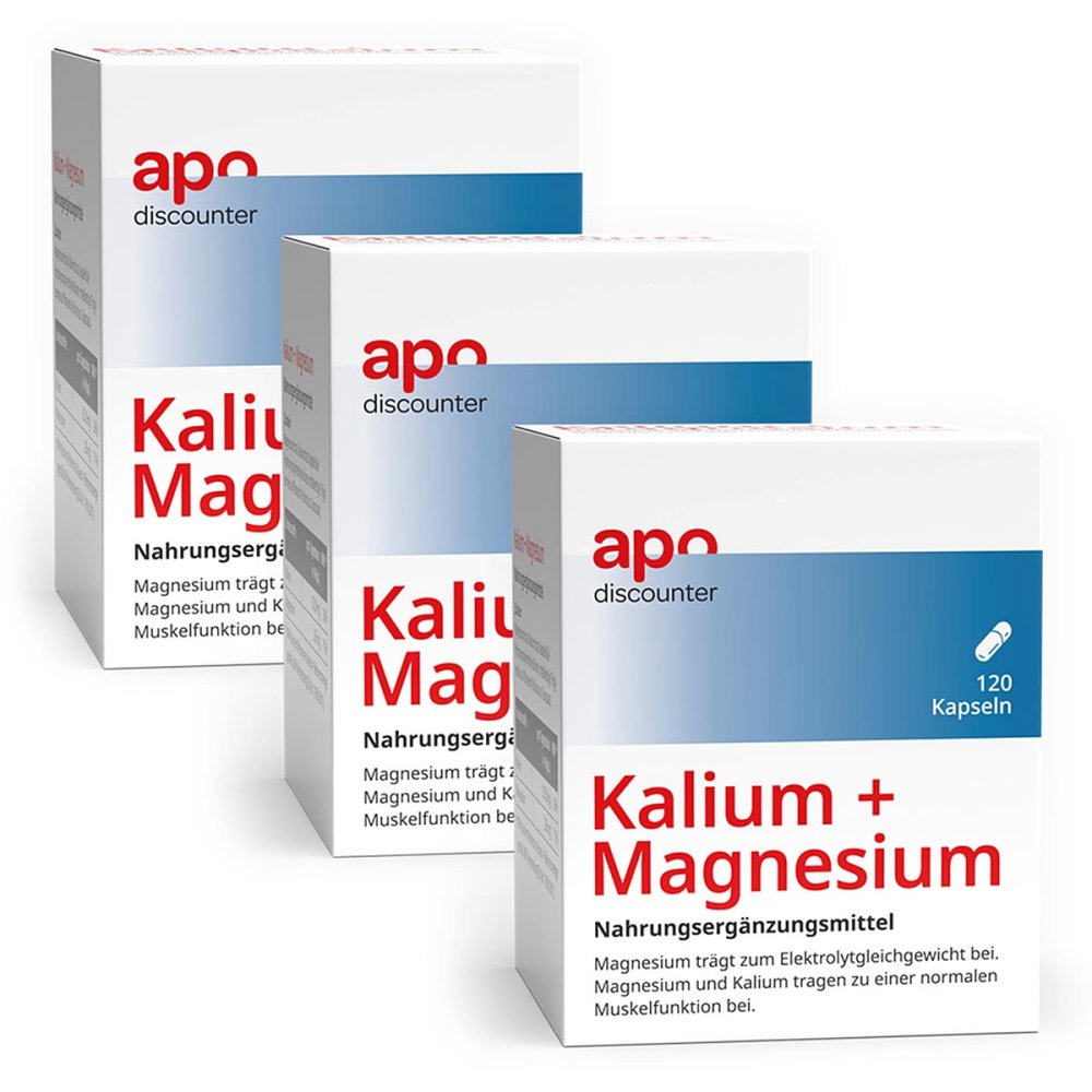 apo.com Group GmbH Kalium und Magnesium Aktiv Kapseln von apodiscounter 08101875