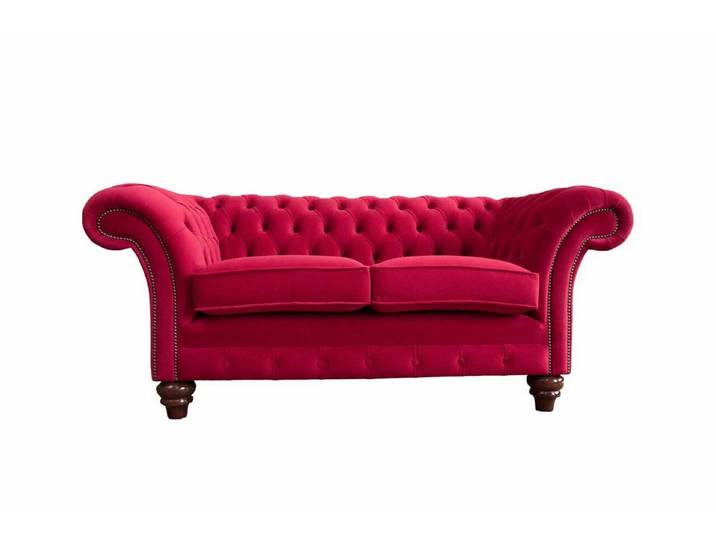 Xlmoebel Chesterfield-Sofa Modernes 2-Sitzer Textil Sofa im luxuriösen Design, 2-Sitzer 1 Teile, Made in Europa