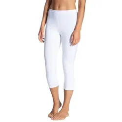 Calida Natural Comfort Capri Leggings Weiß Baumwolle Small Damen