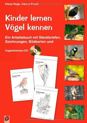 Klaus Ruge - Kinder lernen Vögel kennen: Ein Arbeitsbuch mit Steckbriefen, Zeichnungen, Bildkarten und Vogelstimmen-CD - Preis vom 30.09.2026 22:30:23 h